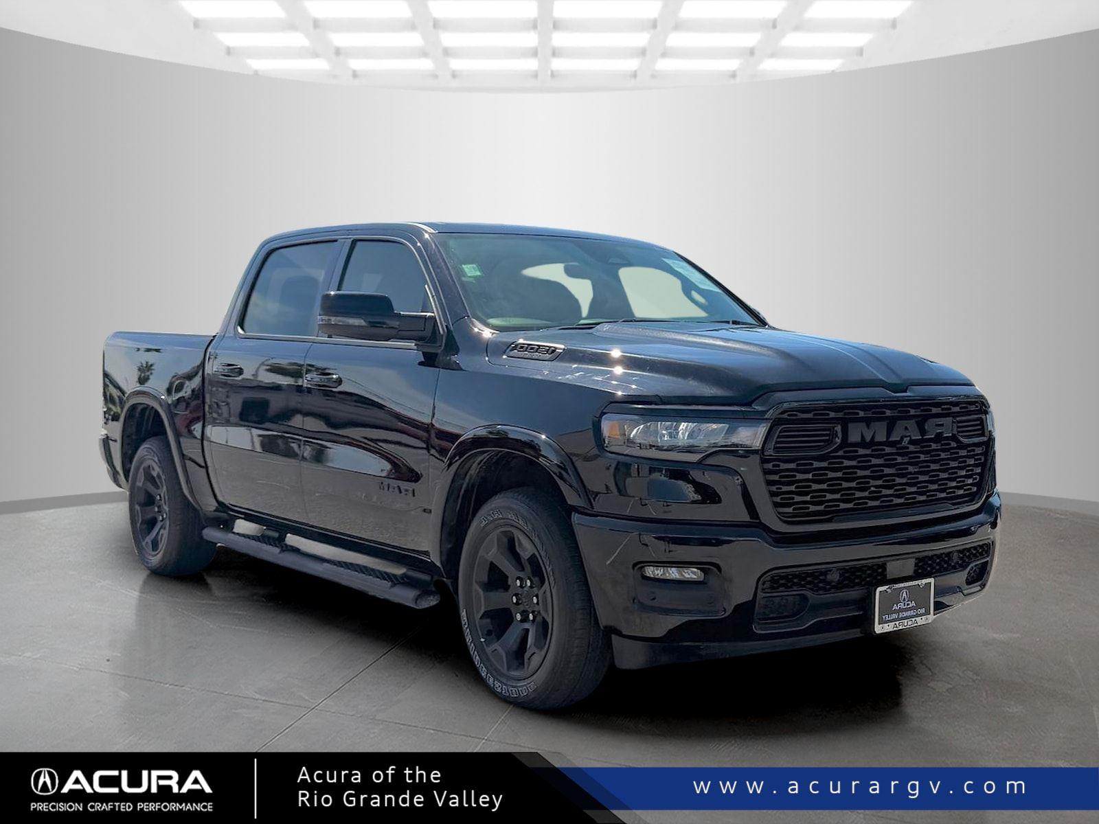 Diamond Black Crystal Pearlcoat 2025 RAM 1500 Pickup Truck Four-Wheel Drive 8-Speed Automatic