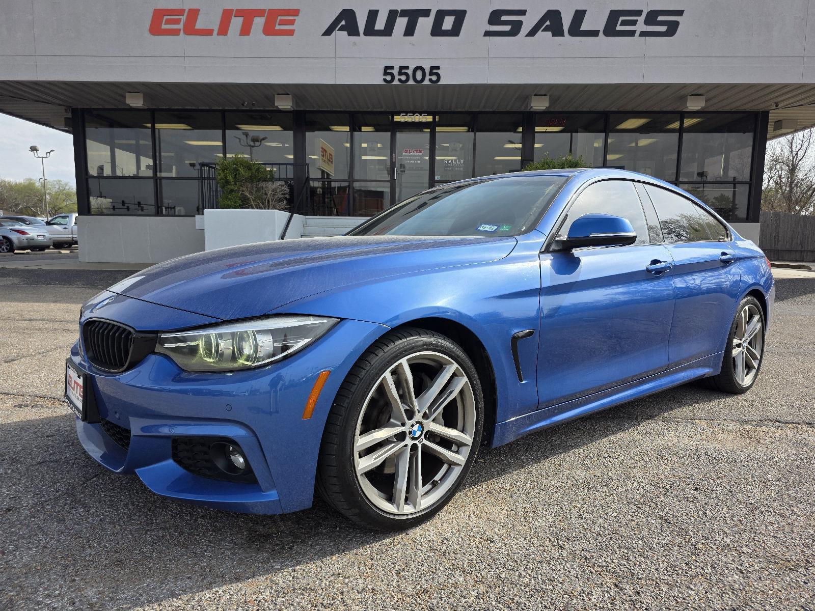 Estoril Blue Metallic 2018 BMW 4 Series 430i Gran Coupe RWD Sedan Rear-Wheel Drive Automatic