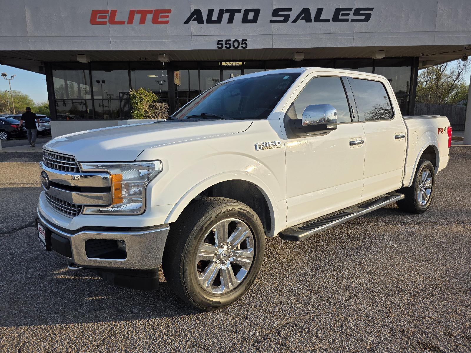 Oxford White 2019 Ford F-150 Lariat SuperCrew 4WD Pickup Truck Four-Wheel Drive Automatic