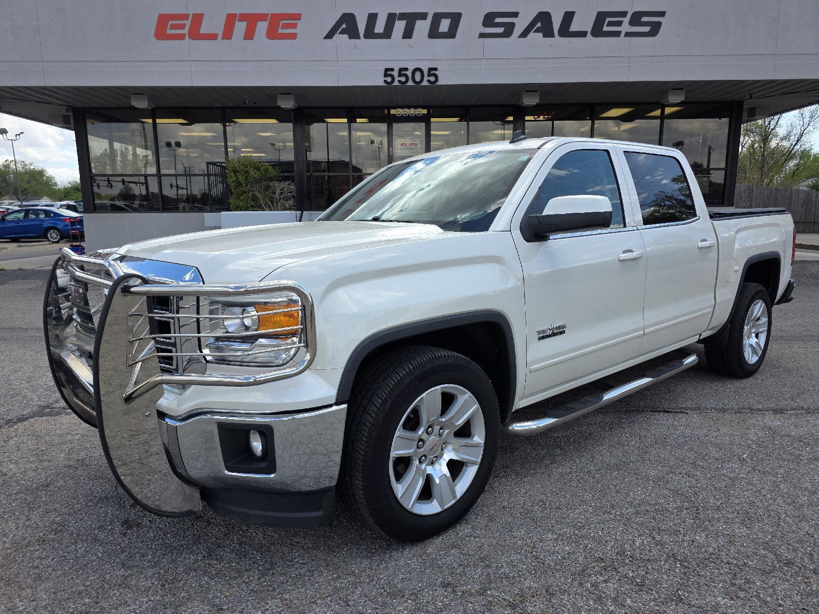 White Diamond Tricoat 2014 GMC Sierra 1500 SLE Crew Cab Pickup Truck 4X2 6-Speed Automatic