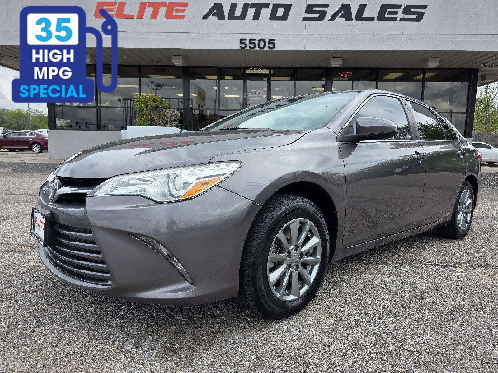 Gray 2015 Toyota Camry LE Sedan Front-Wheel Drive Automatic