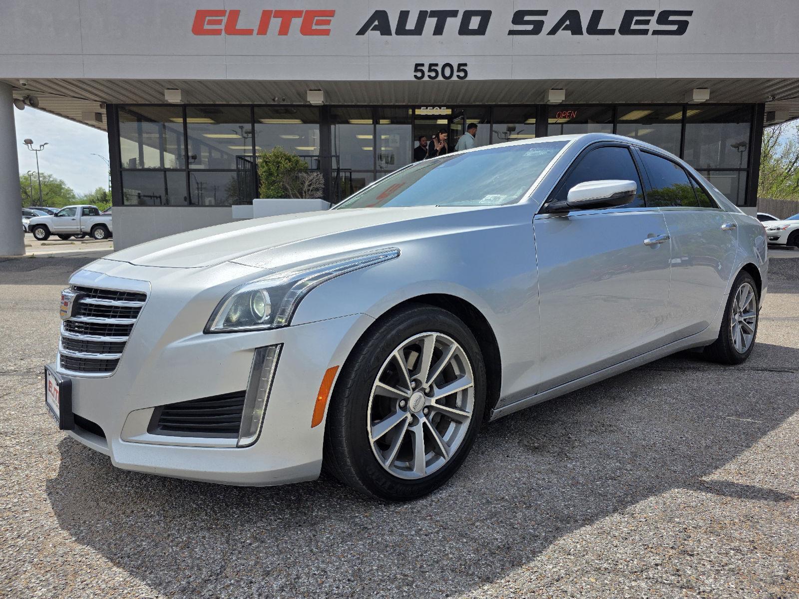 Radiant Silver Metallic 2017 Cadillac CTS 2.0T Luxury RWD Sedan Rear-Wheel Drive 8-Speed Automatic