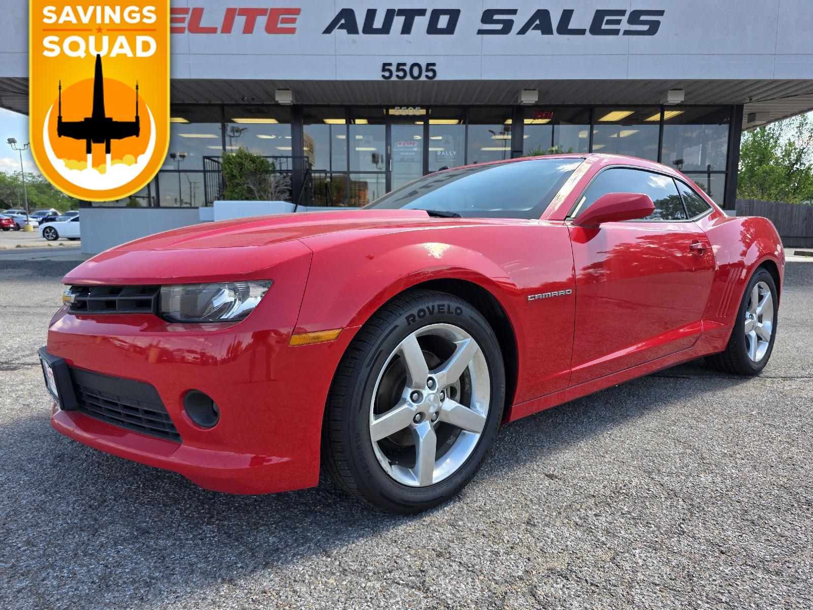 Red Hot 2015 Chevrolet Camaro 1LT Coupe RWD Coupe Rear-Wheel Drive 6-Speed Automatic
