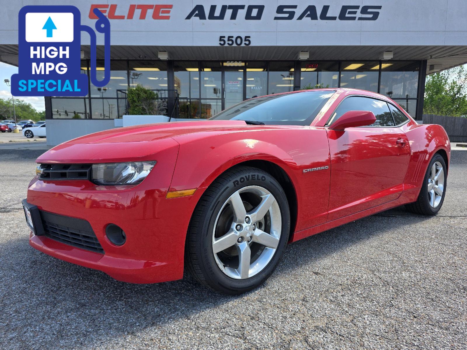 Red Hot 2015 Chevrolet Camaro 1LT Coupe RWD Coupe Rear-Wheel Drive 6-Speed Automatic