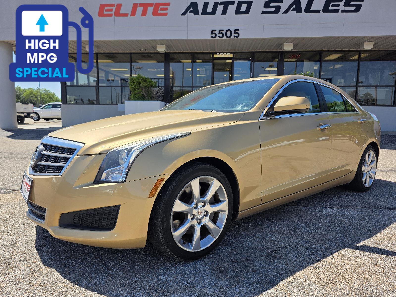 Summer Gold Metallic 2013 Cadillac ATS 2.5L RWD Sedan Rear-Wheel Drive 6-Speed Automatic