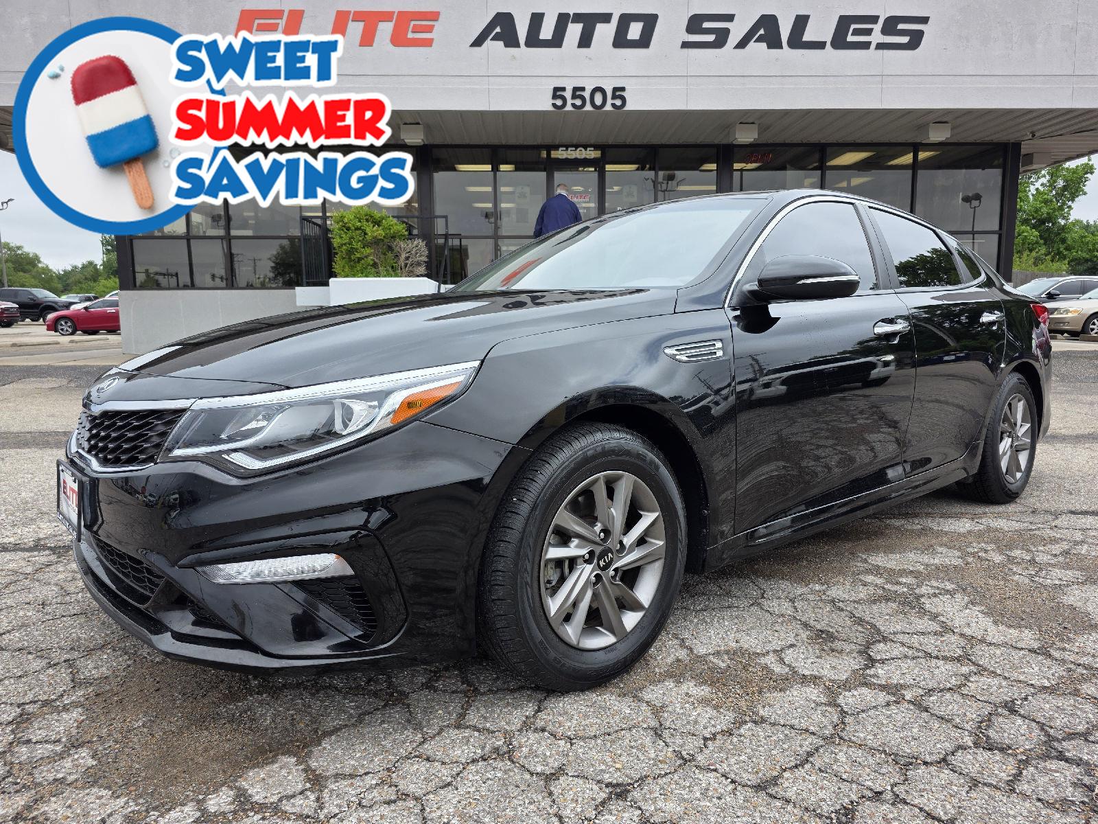 Ebony Black 2020 Kia Optima Sedan Front-Wheel Drive Automatic