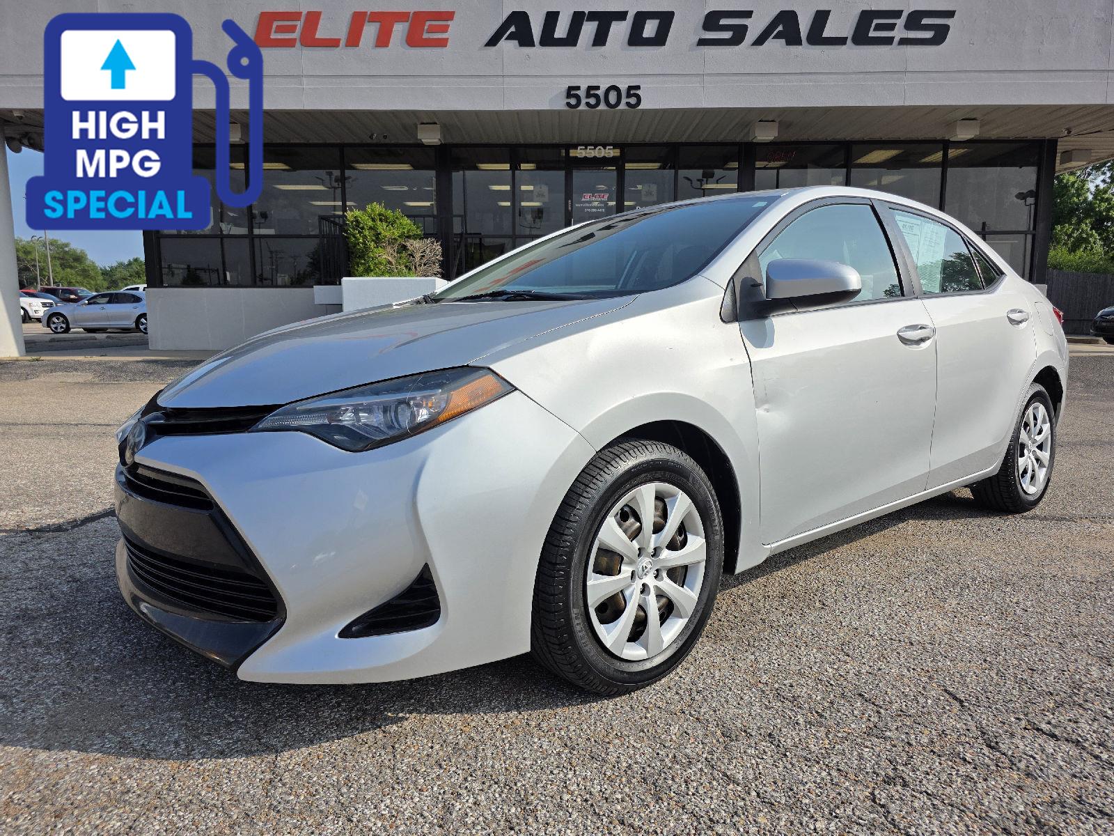 Classic Silver Metallic 2017 Toyota Corolla L Sedan Front-Wheel Drive Continuously Variable Transmission