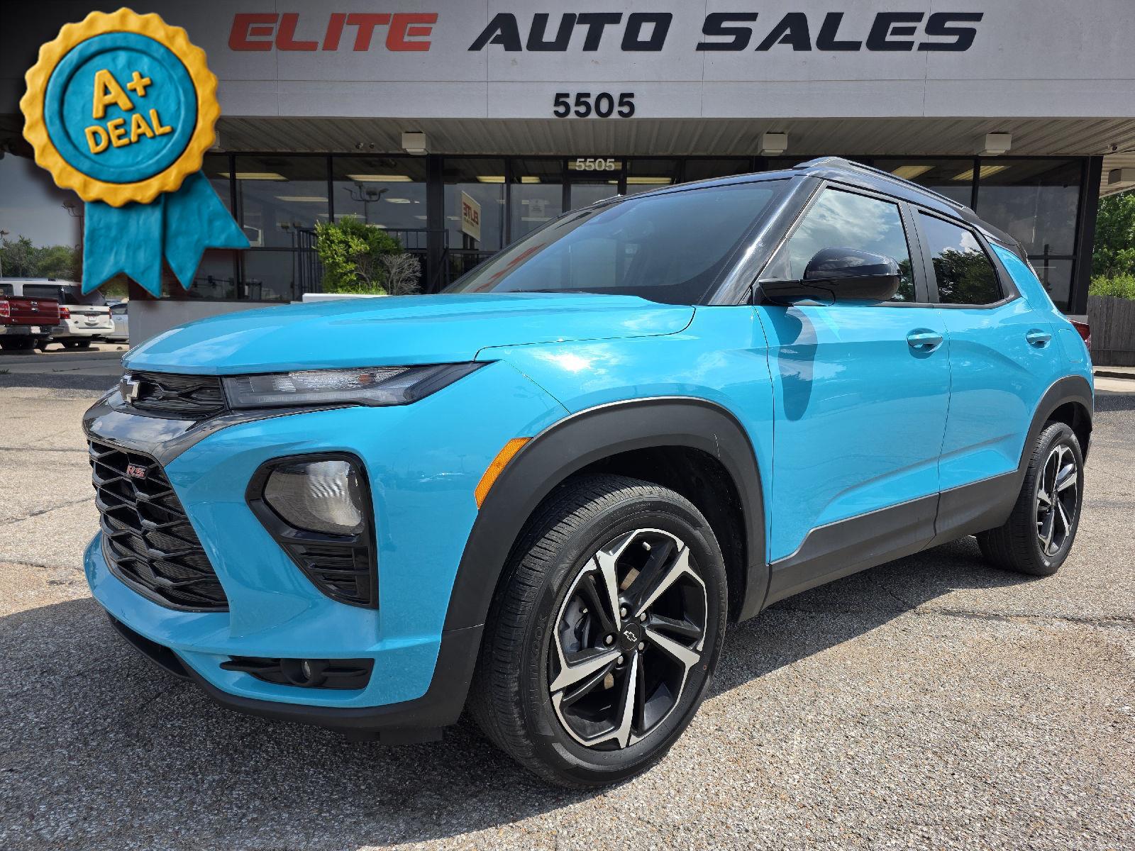 Oasis Blue 2021 Chevrolet Trailblazer SUV / Crossover Four-Wheel Drive 9-Speed Automatic