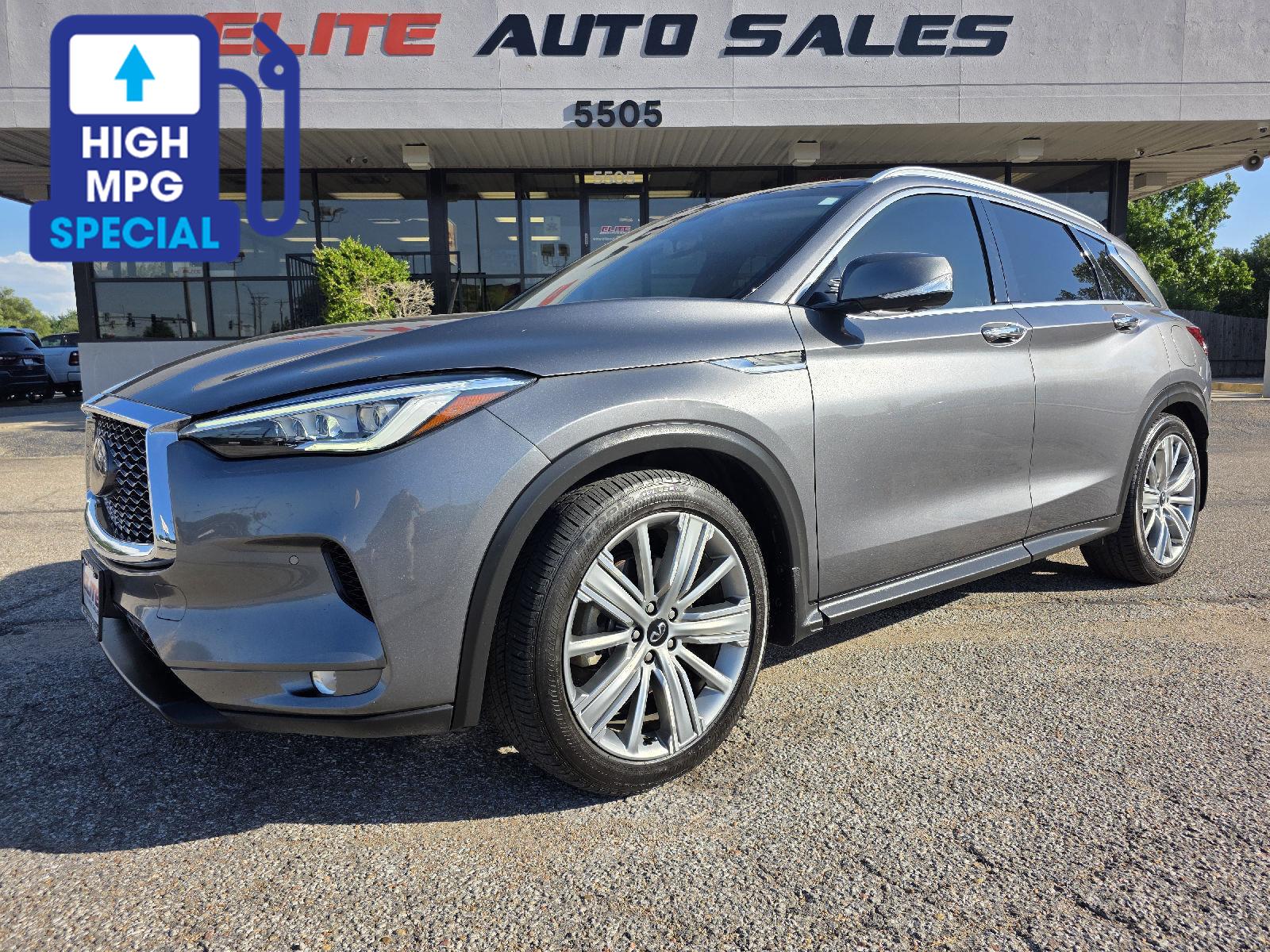 Gray (Graphite Shadow) 2021 INFINITI QX50 SUV / Crossover Front-Wheel Drive Continuously Variable Transmission