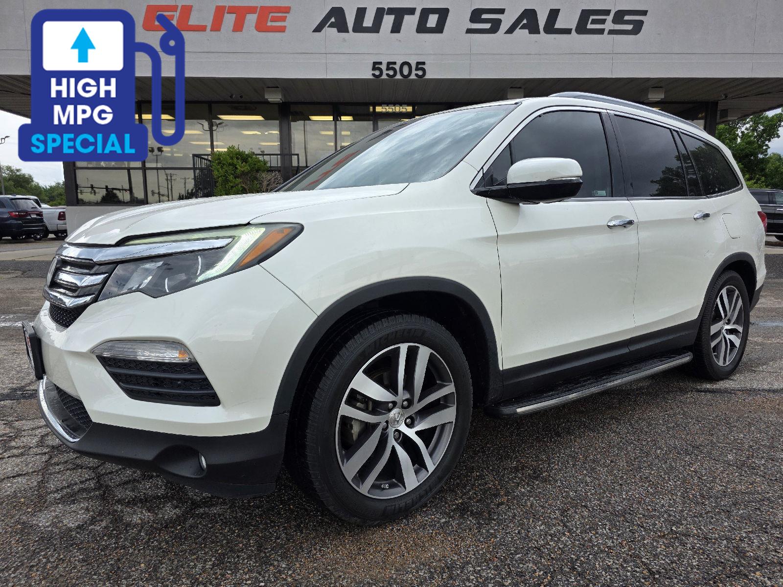 White Diamond Pearl 2018 Honda Pilot SUV / Crossover Front-Wheel Drive Automatic