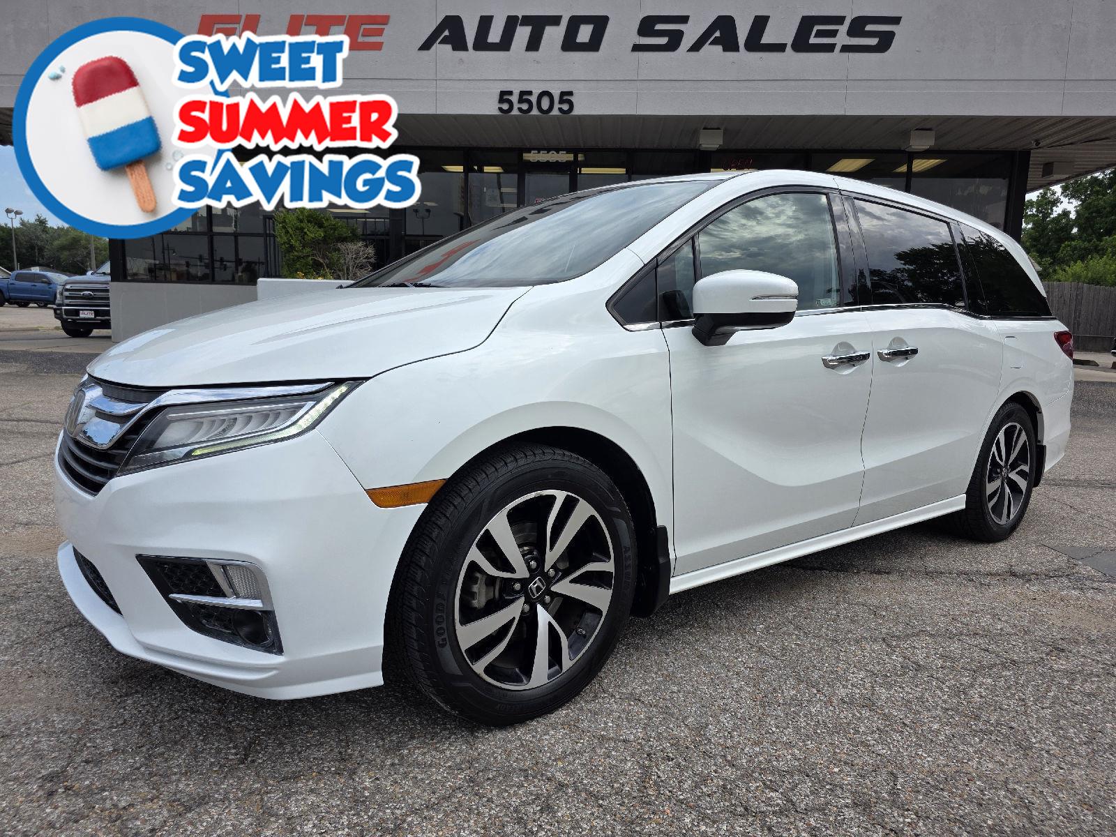 Platinum White Pearl 2020 Honda Odyssey Minivan Front-Wheel Drive Automatic