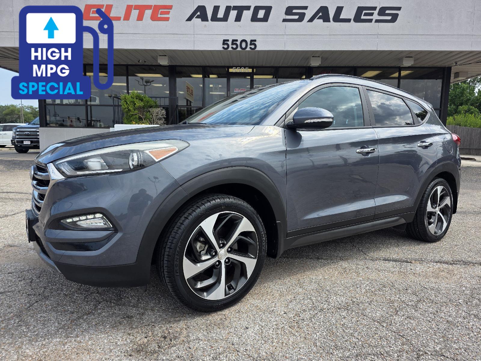 Gray (Coliseum Grey) 2016 Hyundai Tucson SUV / Crossover All-Wheel Drive Automatic
