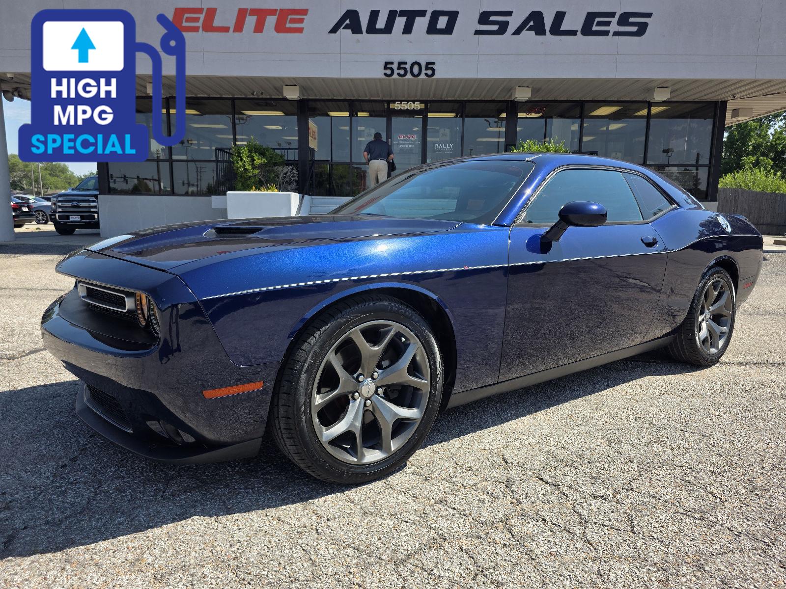 Jazz Blue Pearlcoat 2015 Dodge Challenger Coupe Rear-Wheel Drive 8-Speed Automatic