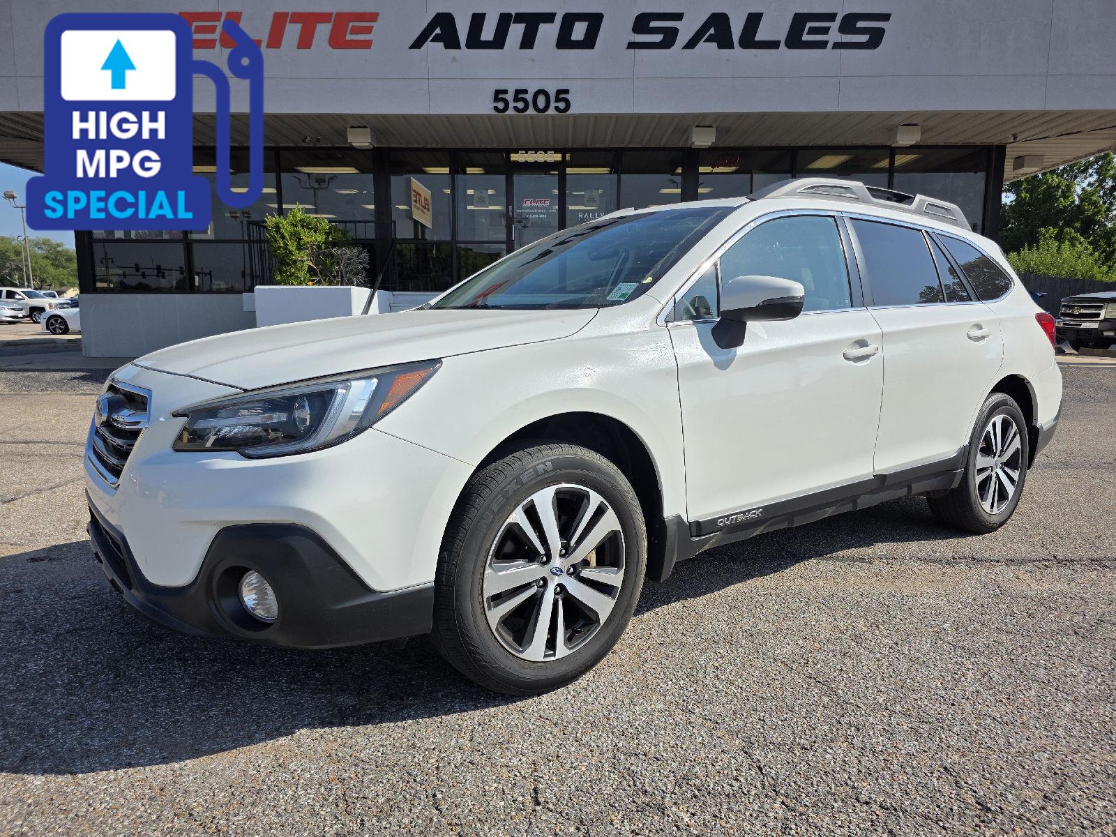 Crystal White Pearl 2019 Subaru Outback Wagon All-Wheel Drive Continuously Variable Transmission