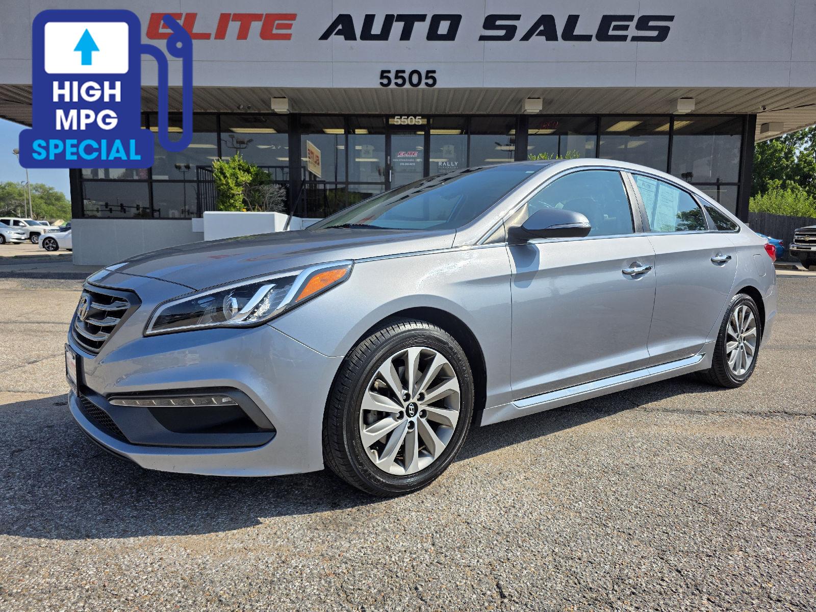 Shale Gray Metallic 2016 Hyundai Sonata Sedan Front-Wheel Drive Automatic