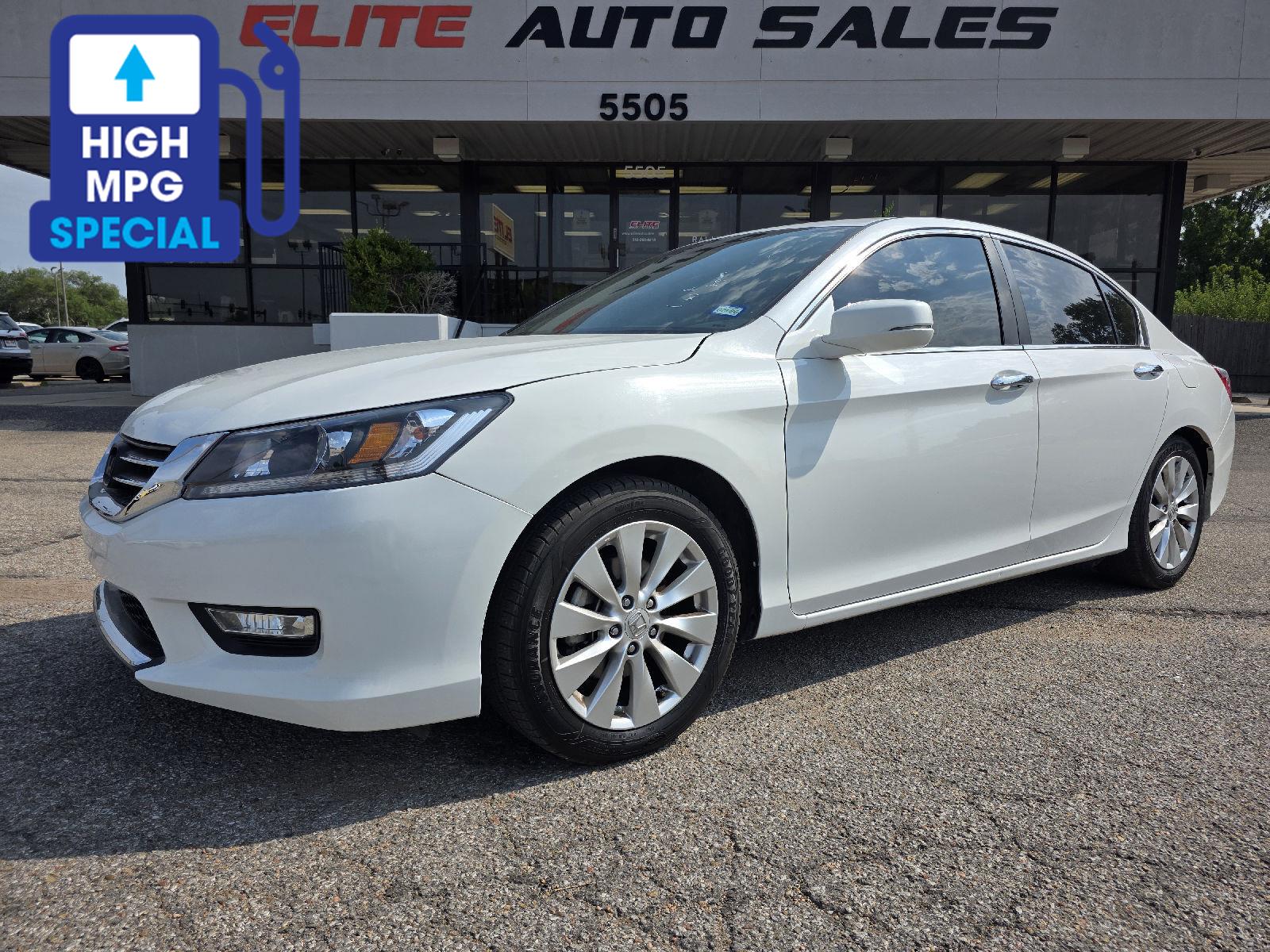 White Orchid Pearl 2015 Honda Accord Sedan Front-Wheel Drive Continuously Variable Transmission