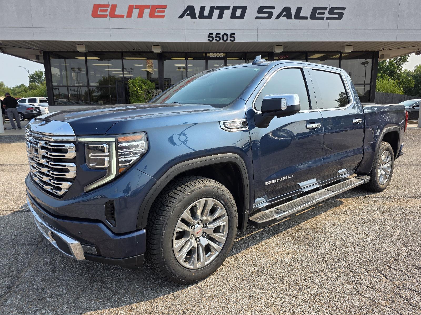 Pacific Blue Metallic 2022 GMC Sierra 1500 Pickup Truck Four-Wheel Drive Automatic