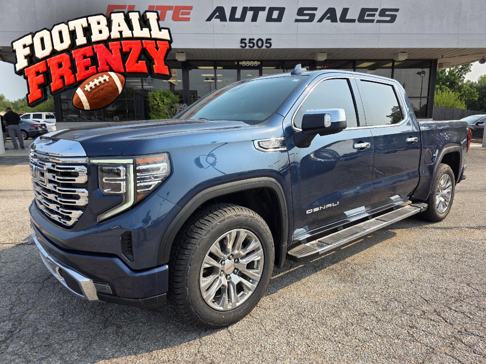 Pacific Blue Metallic 2022 GMC Sierra 1500 Pickup Truck Four-Wheel Drive Automatic