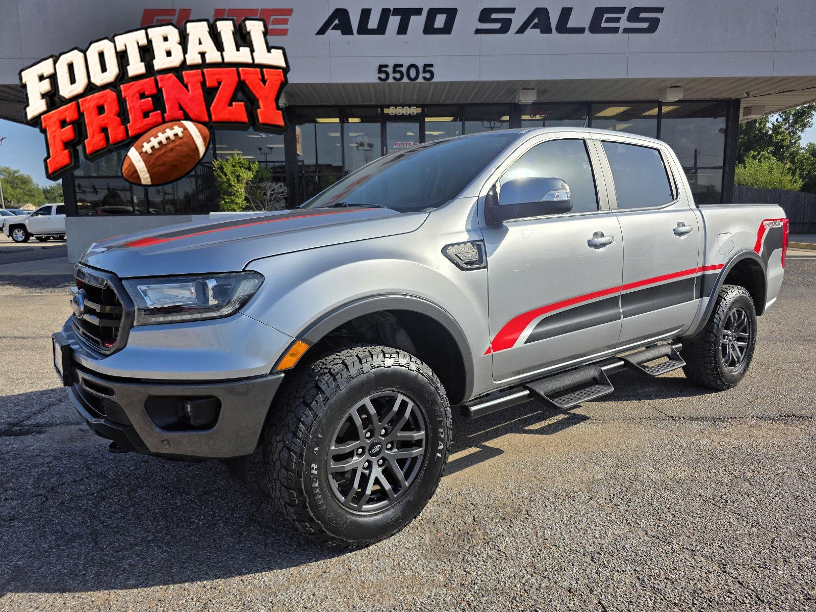 Iconic Silver Metallic 2021 Ford Ranger Pickup Truck Four-Wheel Drive Automatic