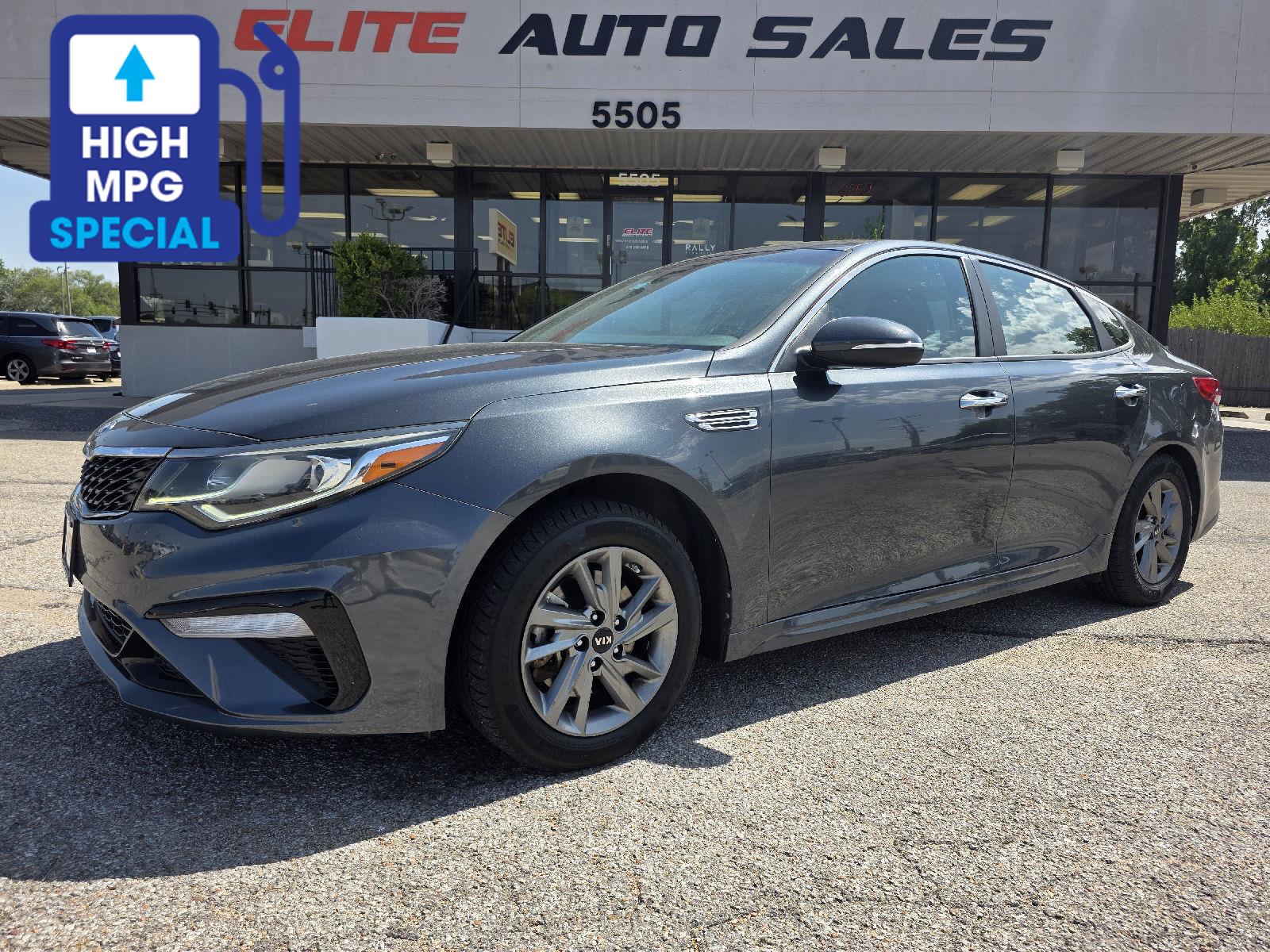 Gray (Gravity Grey) 2019 Kia Optima Sedan Front-Wheel Drive Automatic