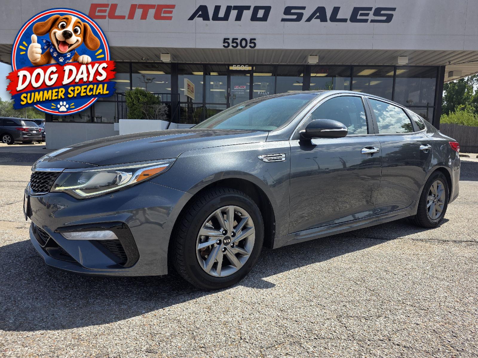 Gray (Gravity Grey) 2019 Kia Optima Sedan Front-Wheel Drive Automatic