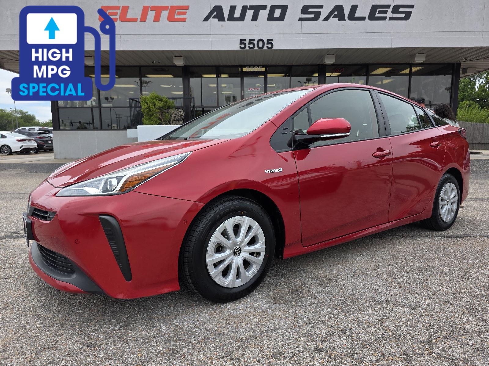 Supersonic Red 2019 Toyota Prius Hatchback Front-Wheel Drive Continuously Variable Transmission