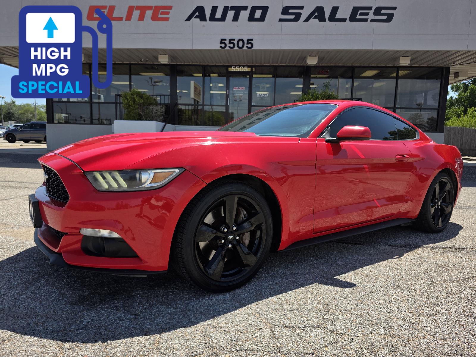 Red 2017 Ford Mustang Coupe