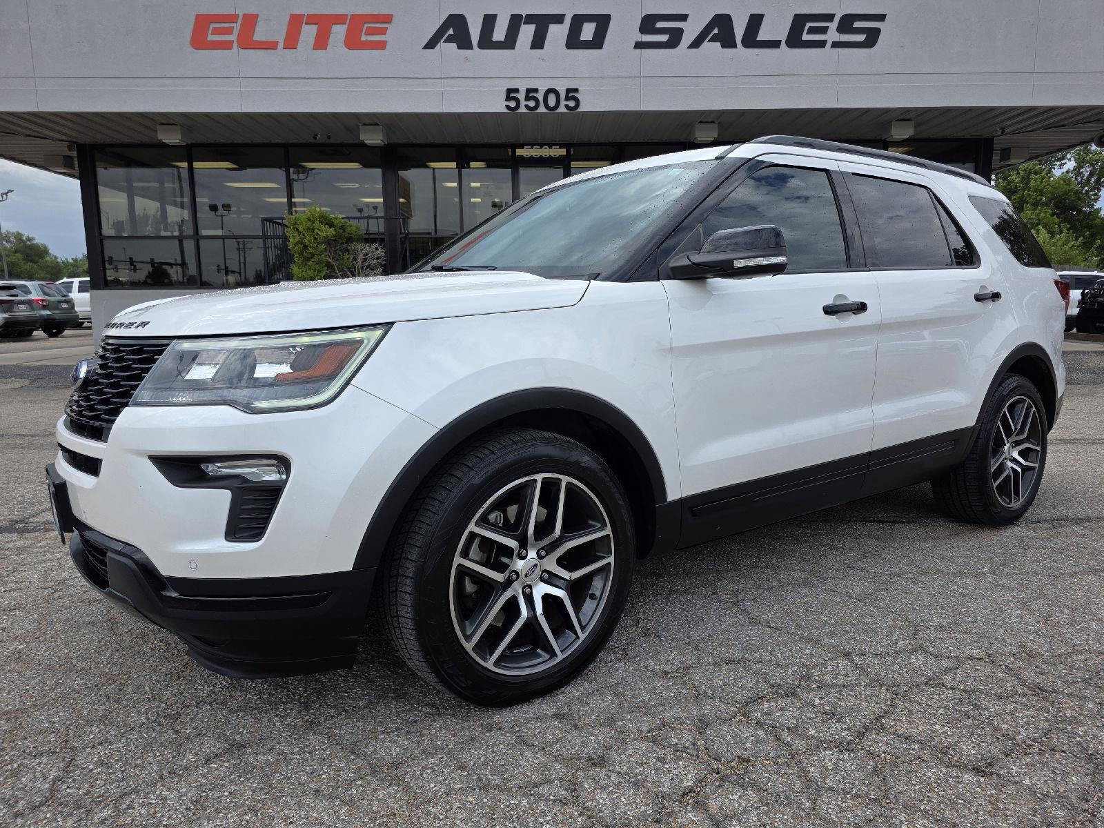 White 2018 Ford Explorer SUV / Crossover All-Wheel Drive