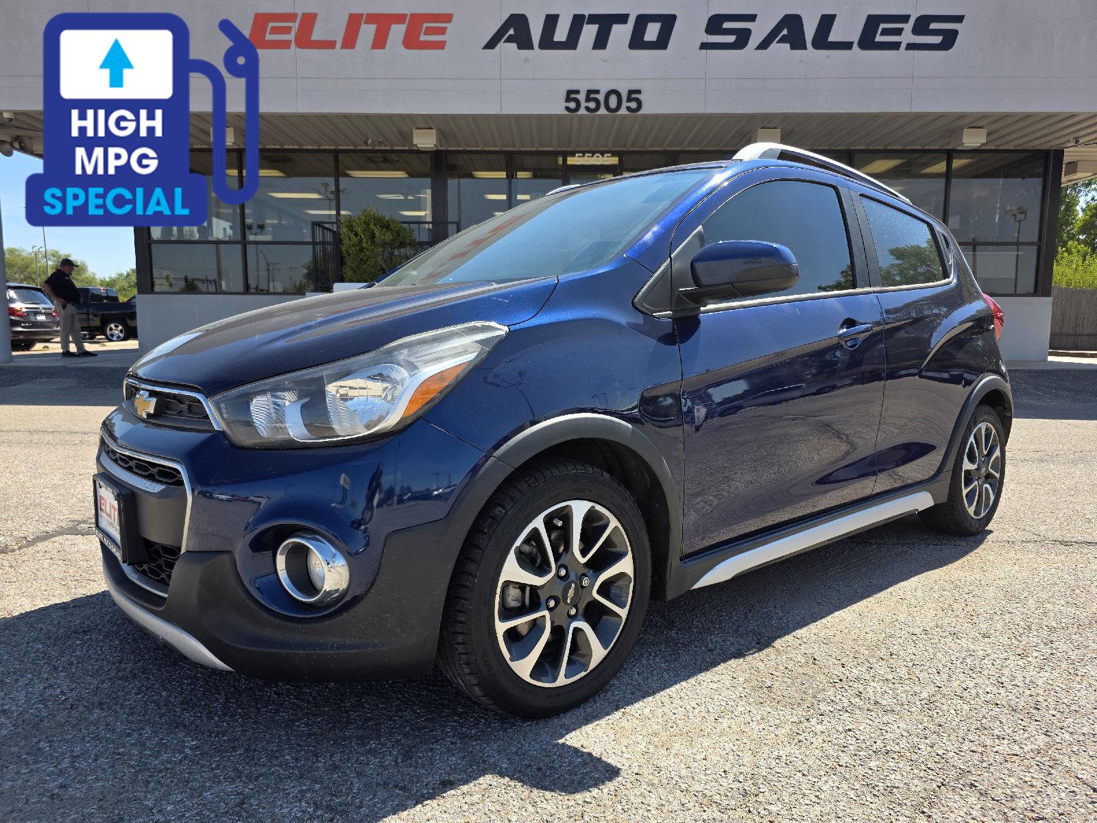 Blue Glow Metallic 2022 Chevrolet Spark Hatchback Front-Wheel Drive Continuously Variable Transmission