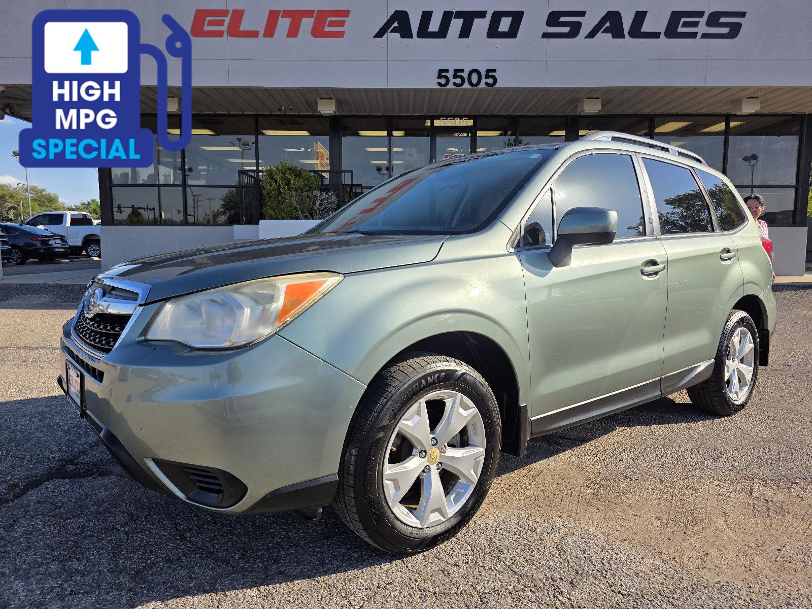 Jasmine Green Metallic 2015 Subaru Forester SUV / Crossover All-Wheel Drive Continuously Variable Transmission