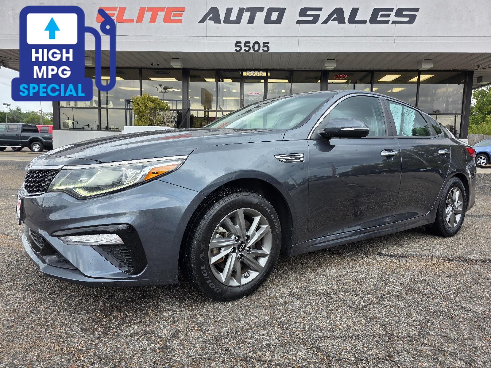 Gray (Gravity Grey) 2019 Kia Optima Sedan Front-Wheel Drive Automatic