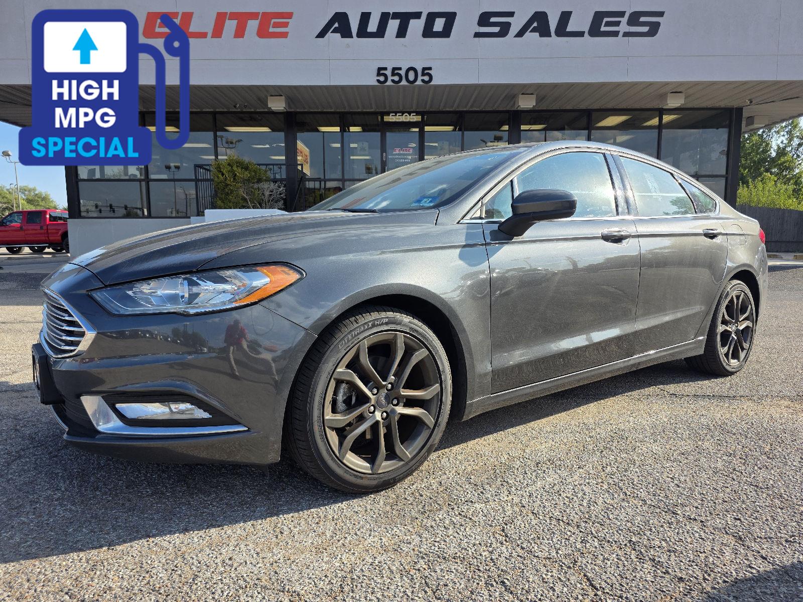 Gray (Magnetic Metallic) 2018 Ford Fusion Sedan Front-Wheel Drive Automatic