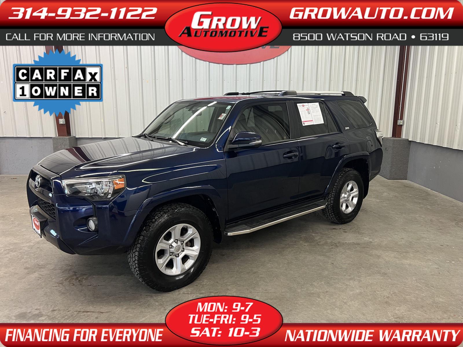 Nautical Blue Metallic 2019 Toyota 4Runner SR5 Premium 4WD SUV / Crossover Four-Wheel Drive Automatic