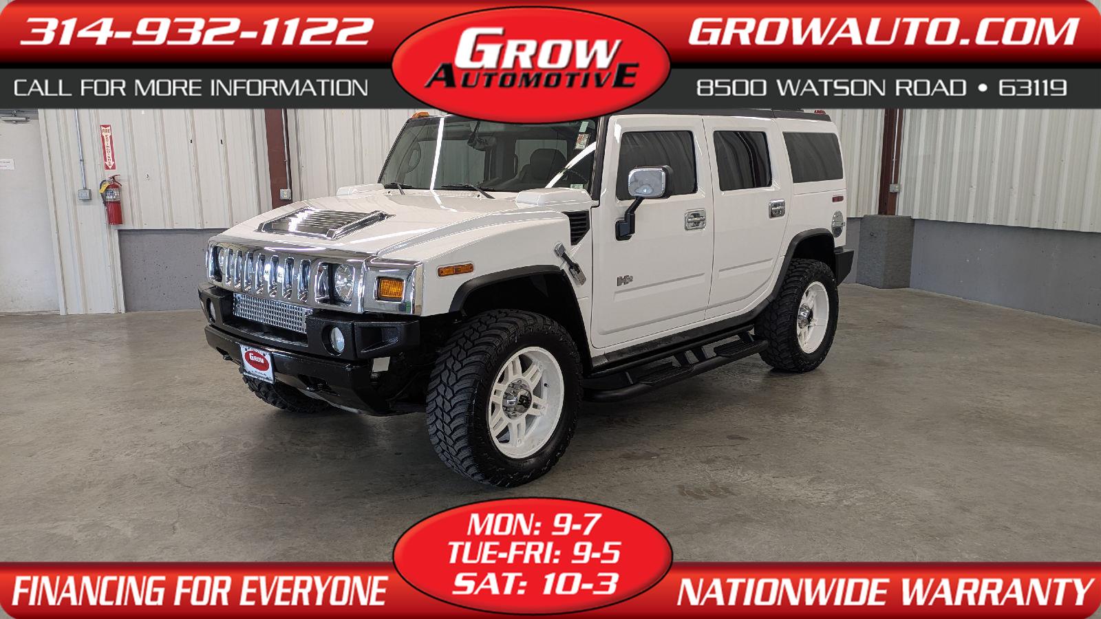 White 2003 Hummer H2 SUV / Crossover 4-Speed Automatic
