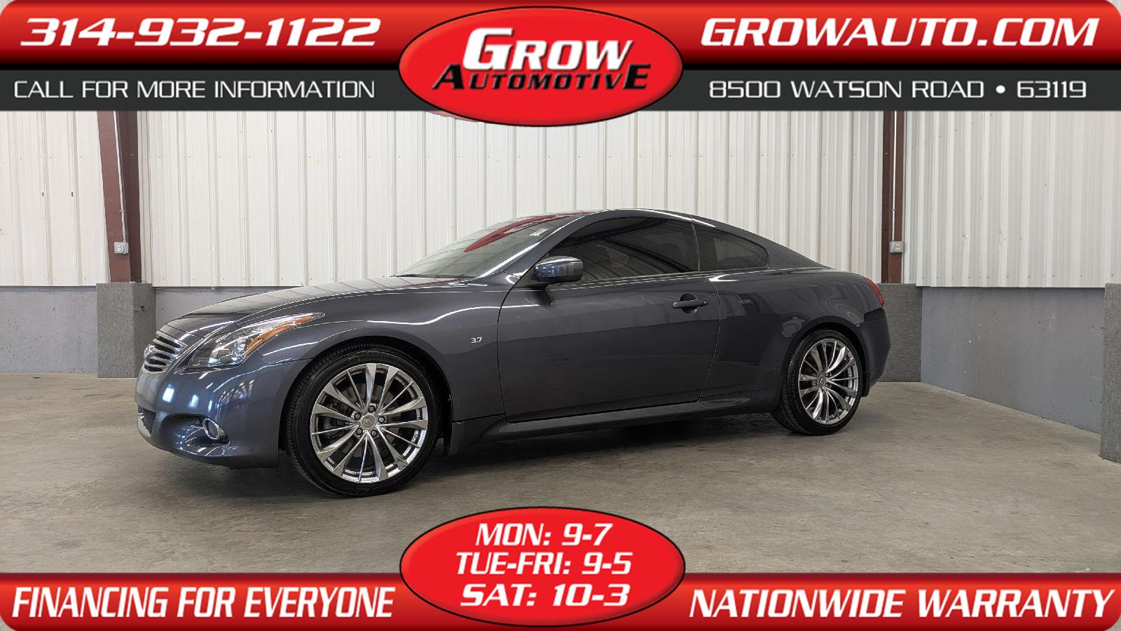 Blue Slate 2014 INFINITI Q60 Journey Coupe RWD Coupe Rear-Wheel Drive Automatic