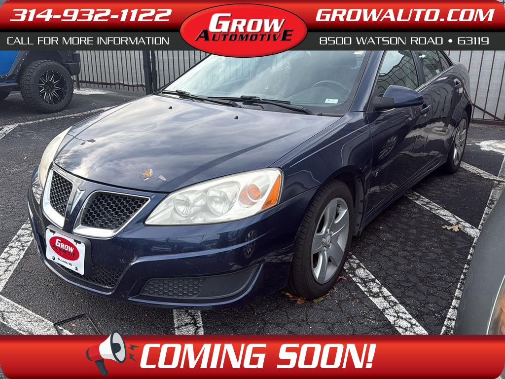 Midnight Blue Metallic 2010 Pontiac G6 Sedan Sedan Front-Wheel Drive 4-Speed Automatic Overdrive