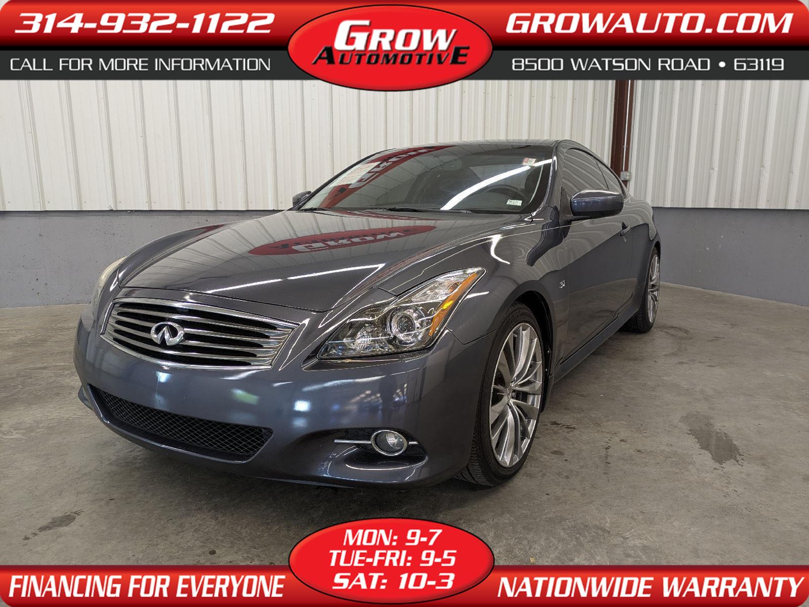 Blue Slate 2014 INFINITI Q60 Journey Coupe RWD Coupe Rear-Wheel Drive Automatic