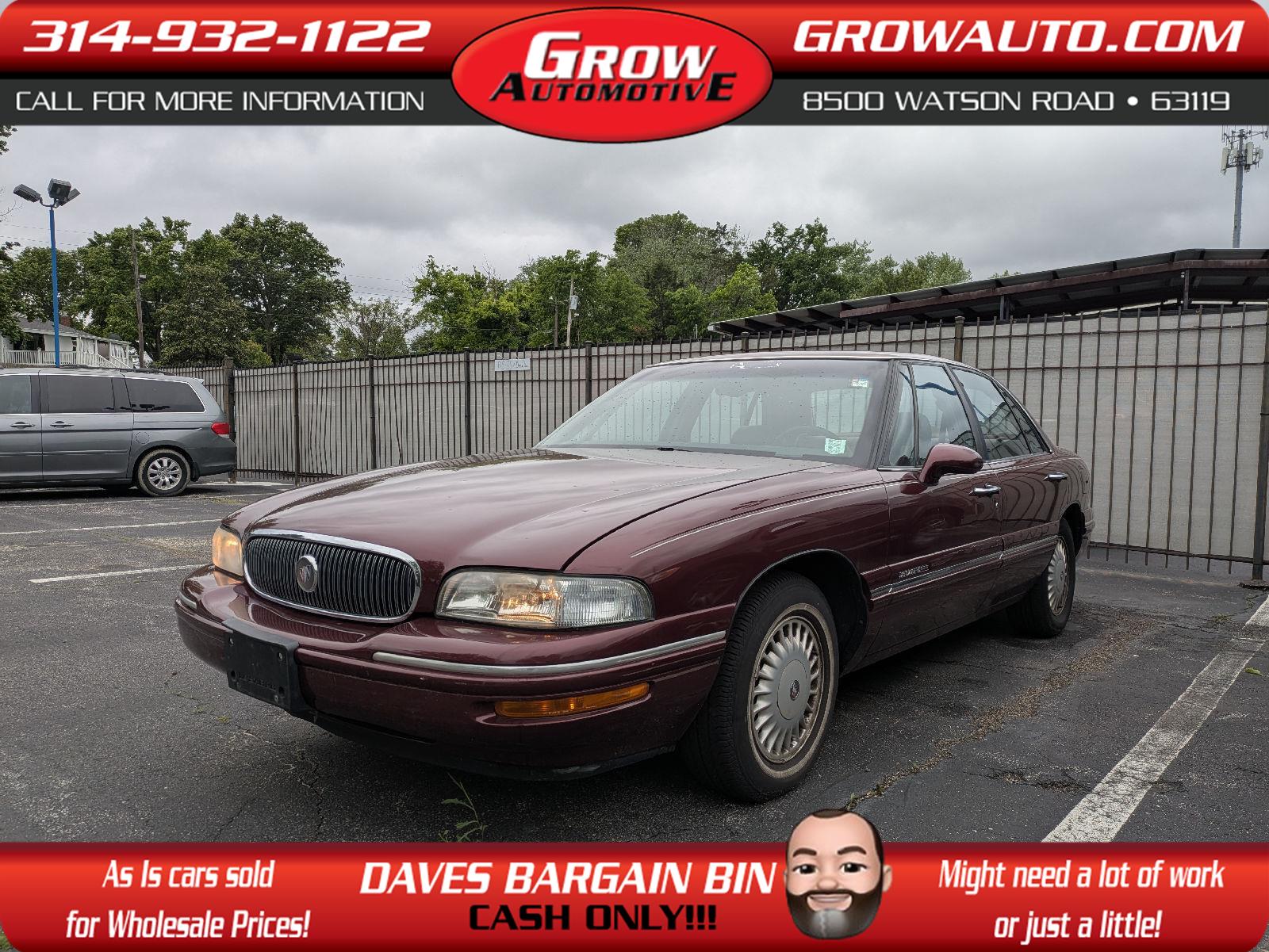 Bordeaux Red (Pearl) 1998 Buick LeSabre Limited Sedan FWD Sedan Front-Wheel Drive 4-Speed Automatic Overdrive