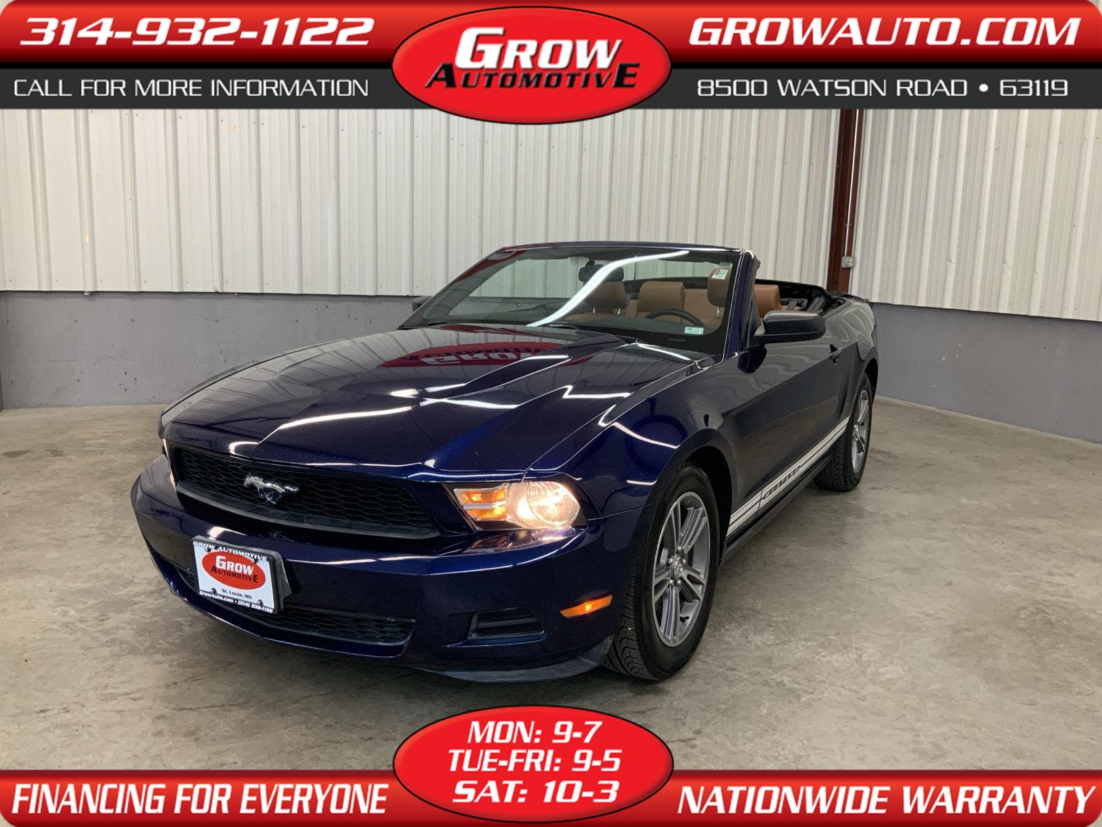 Kona Blue Metallic 2010 Ford Mustang V6 Premium Convertible RWD Convertible Rear-Wheel Drive Automatic