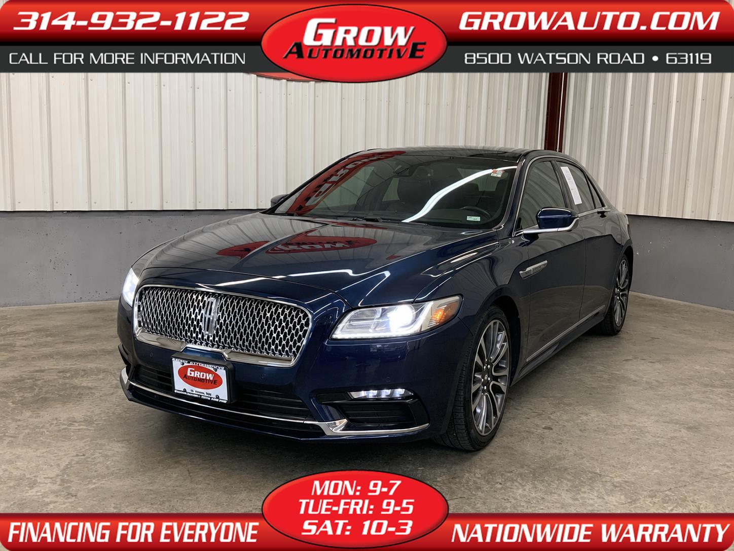  2017 Lincoln Continental Select FWD   