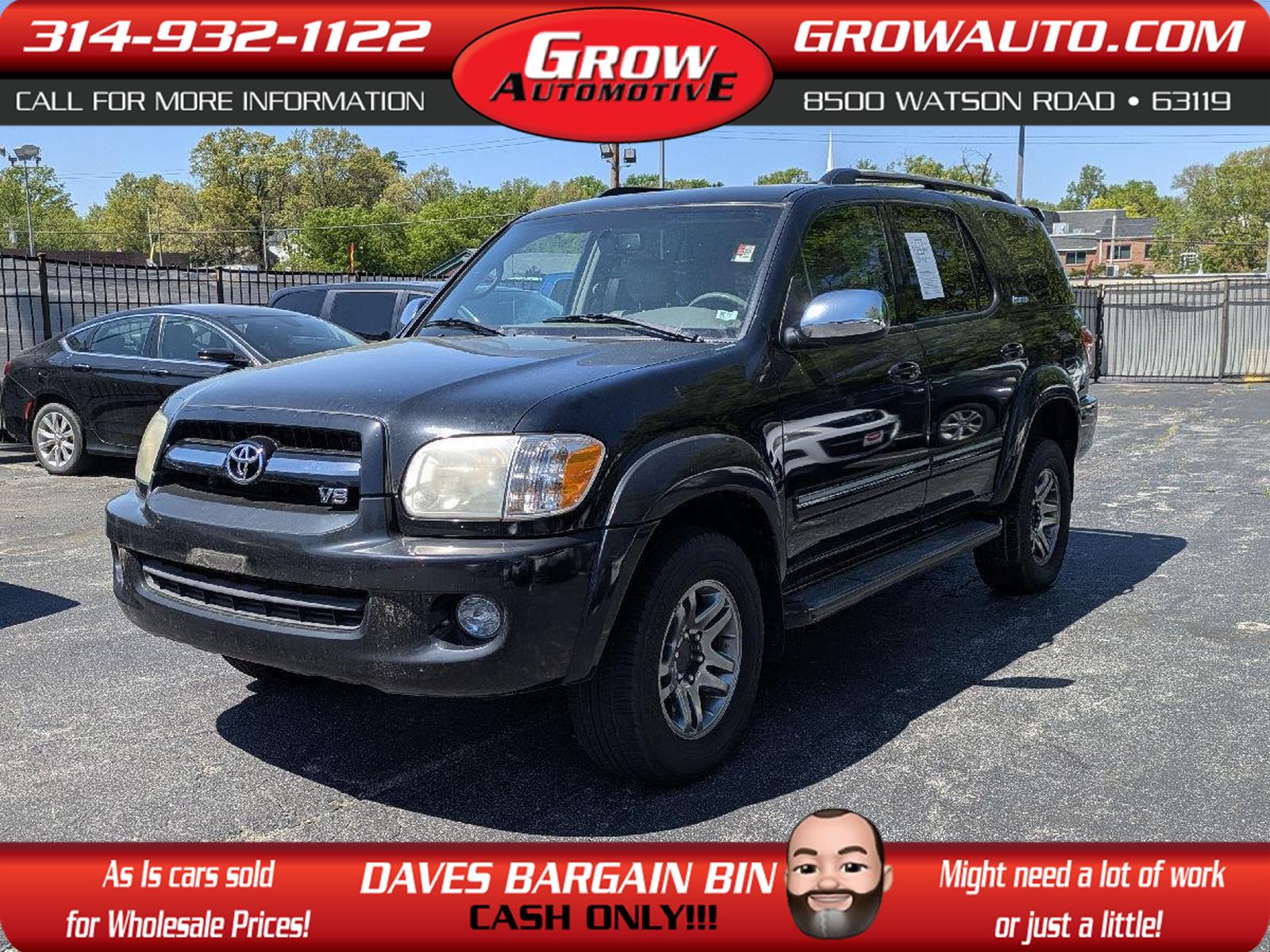 Black 2007 Toyota Sequoia 4 Dr Limited V8 4WD SUV / Crossover Four-Wheel Drive Automatic
