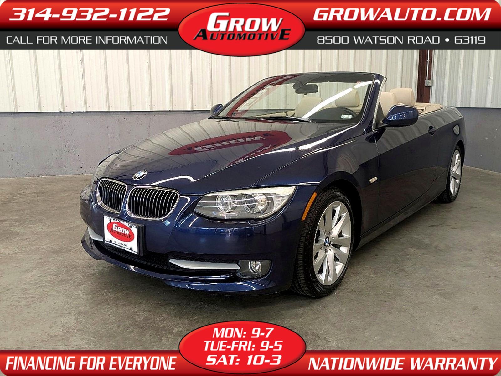 Deep Sea Blue Metallic 2011 BMW 3 Series 328i Convertible RWD Convertible Rear-Wheel Drive 6-Speed Manual
