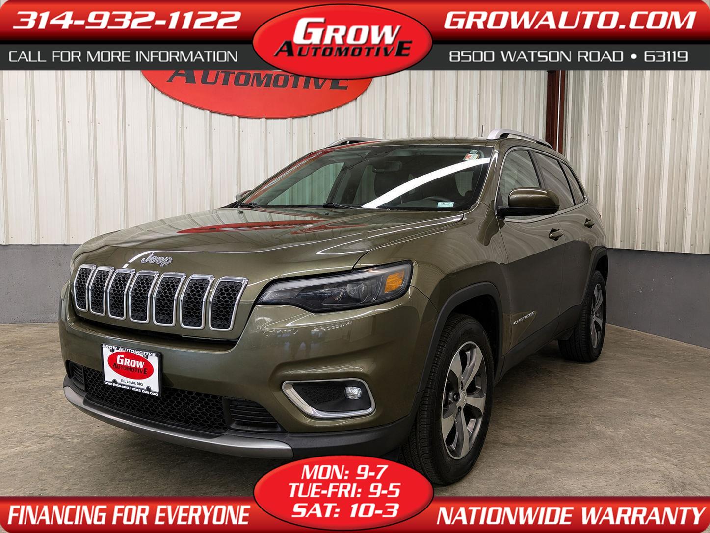 2019 Jeep Cherokee Verde (Olive Green Pearlcoat) SUV/Crossover Todo terreno 9 velocidades Automática