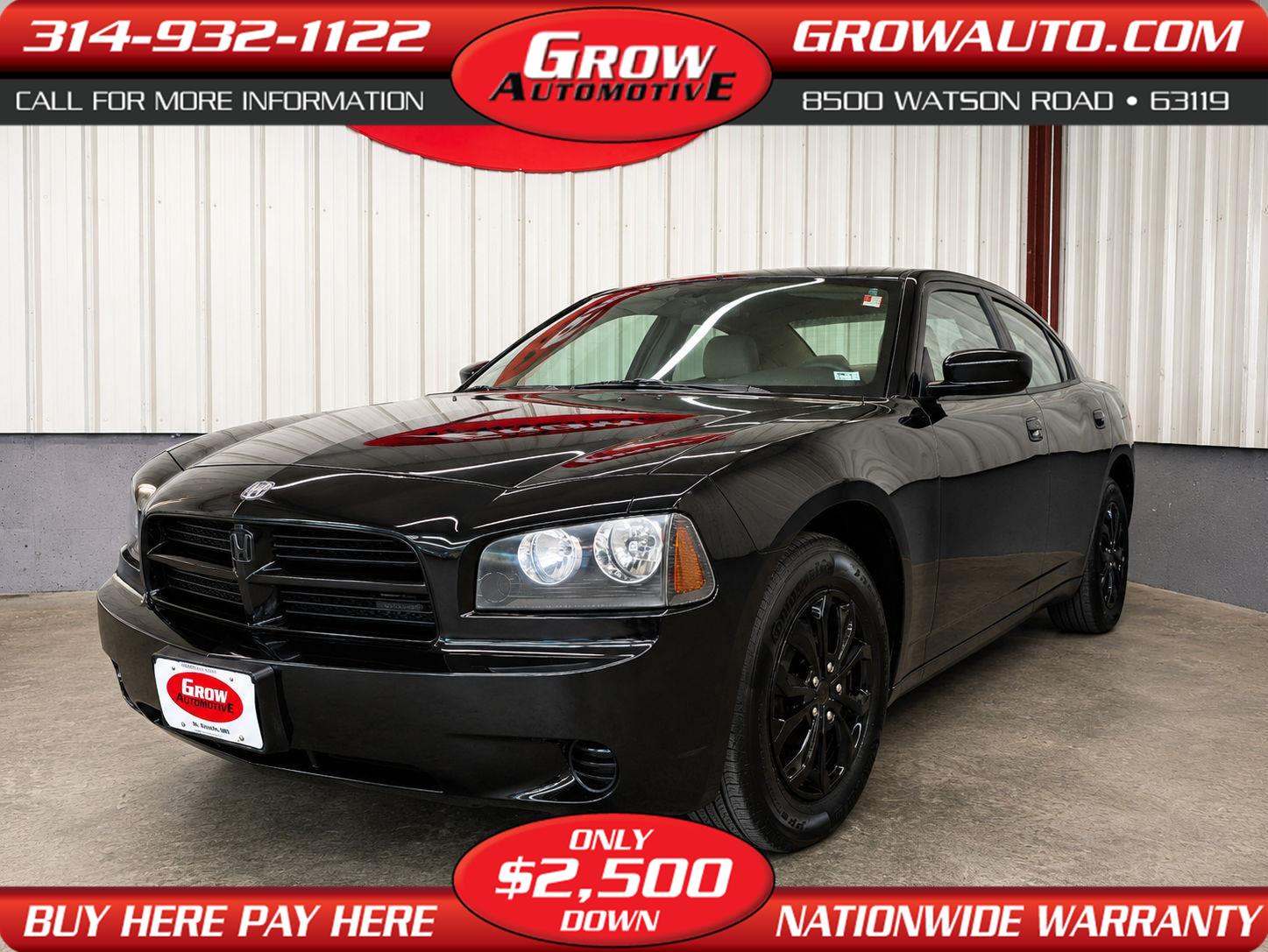Brilliant Black Crystal Prl 2007 Dodge Charger Sedan 4-Speed Automatic Overdrive