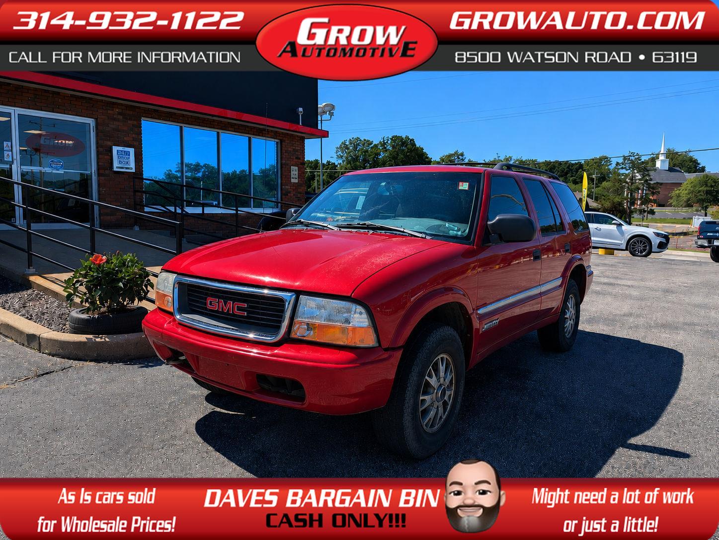 Gray (Magnetic Red Metallic) 2001 GMC Jimmy SUV / Crossover 4-Speed Automatic Overdrive