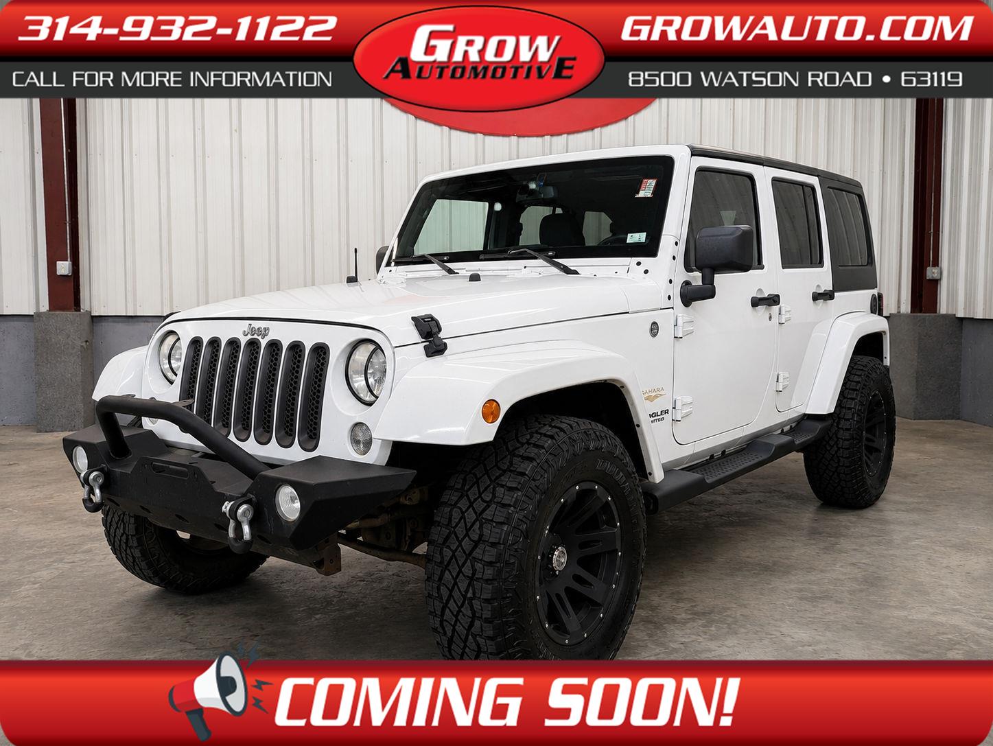 Bright White Clearcoat 2014 Jeep Wrangler SUV / Crossover Four-Wheel Drive 6-Speed Manual