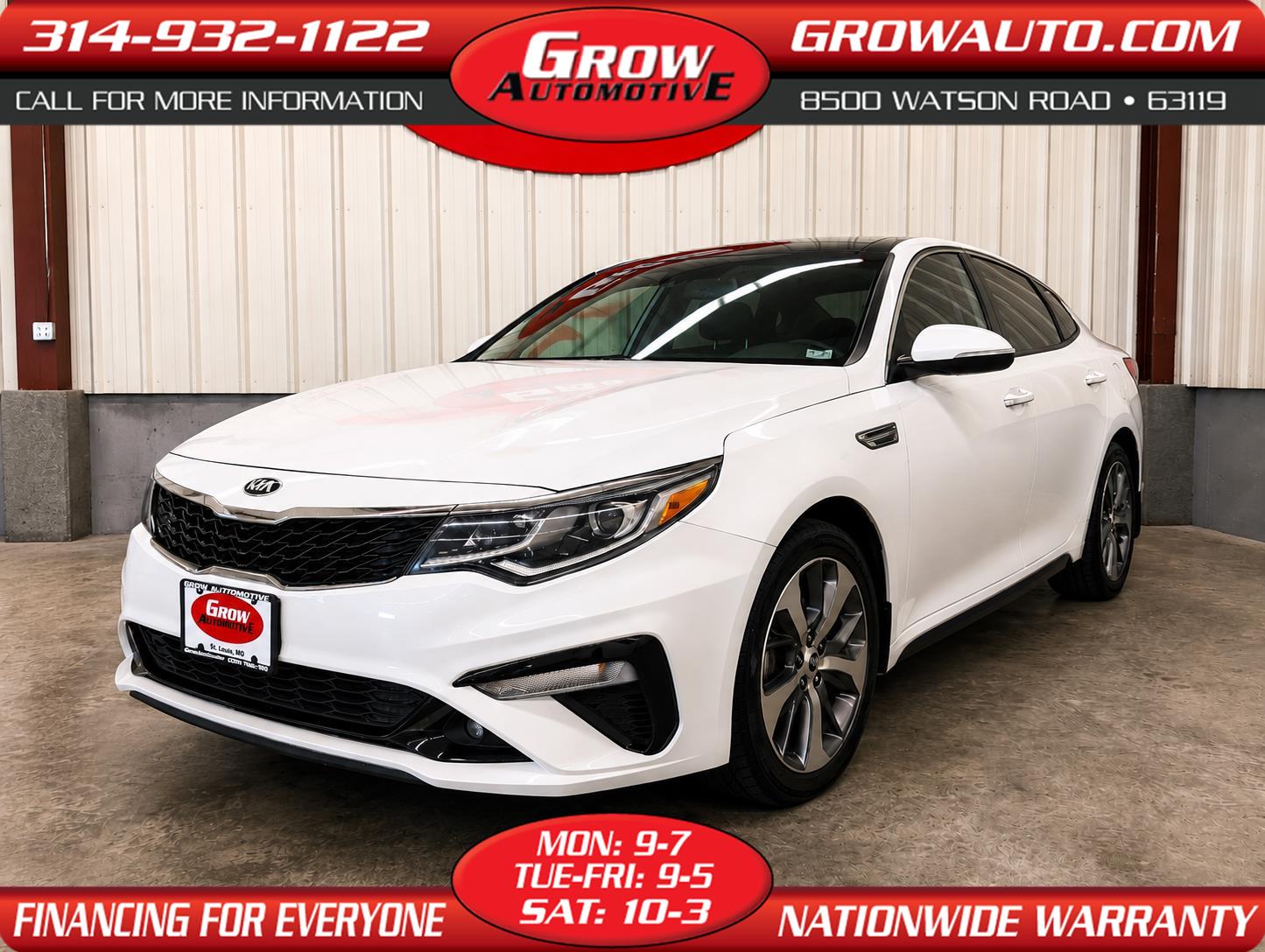 2019 Kia Optima Blanco (Snow White Pearl) Sedán Tracción delantera Automática
