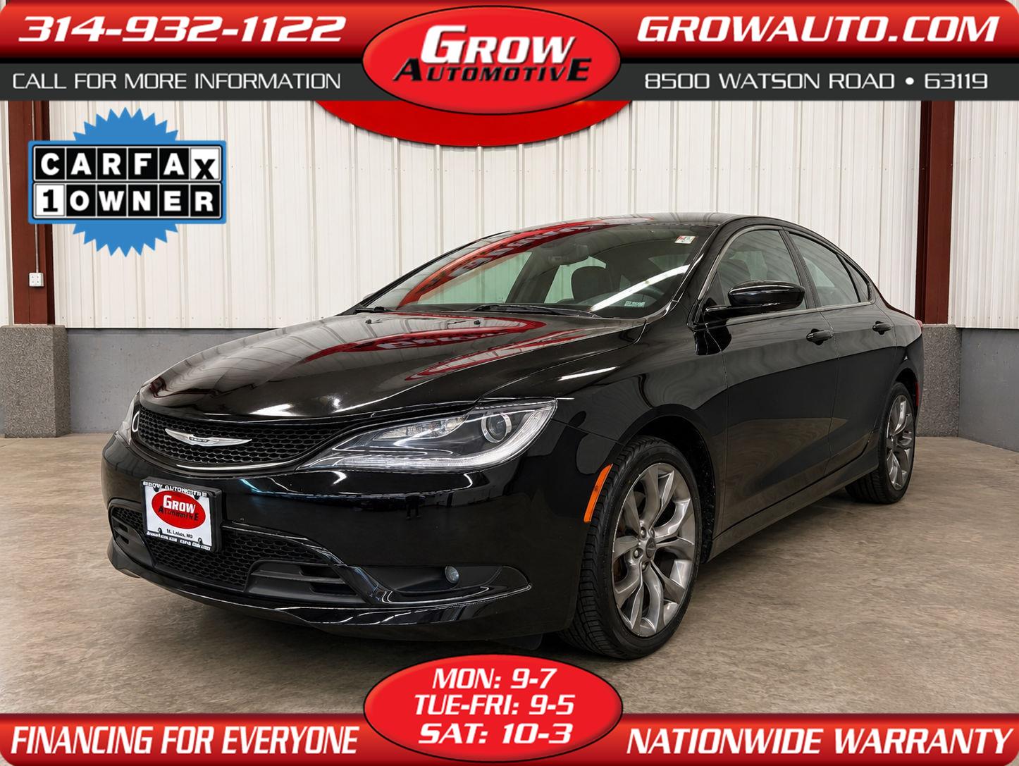  2016 Chrysler 200 S Sedan AWD   