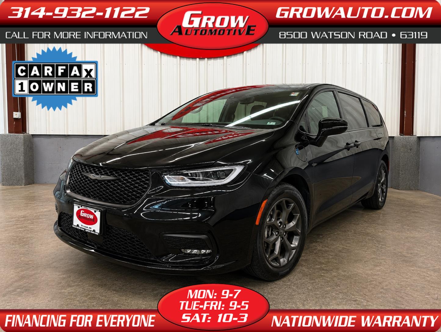 2022 Chrysler Pacifica Hybrid Negro (Brilliant Black Crystal Pearlcoat) Minivan Tracción delantera Automática