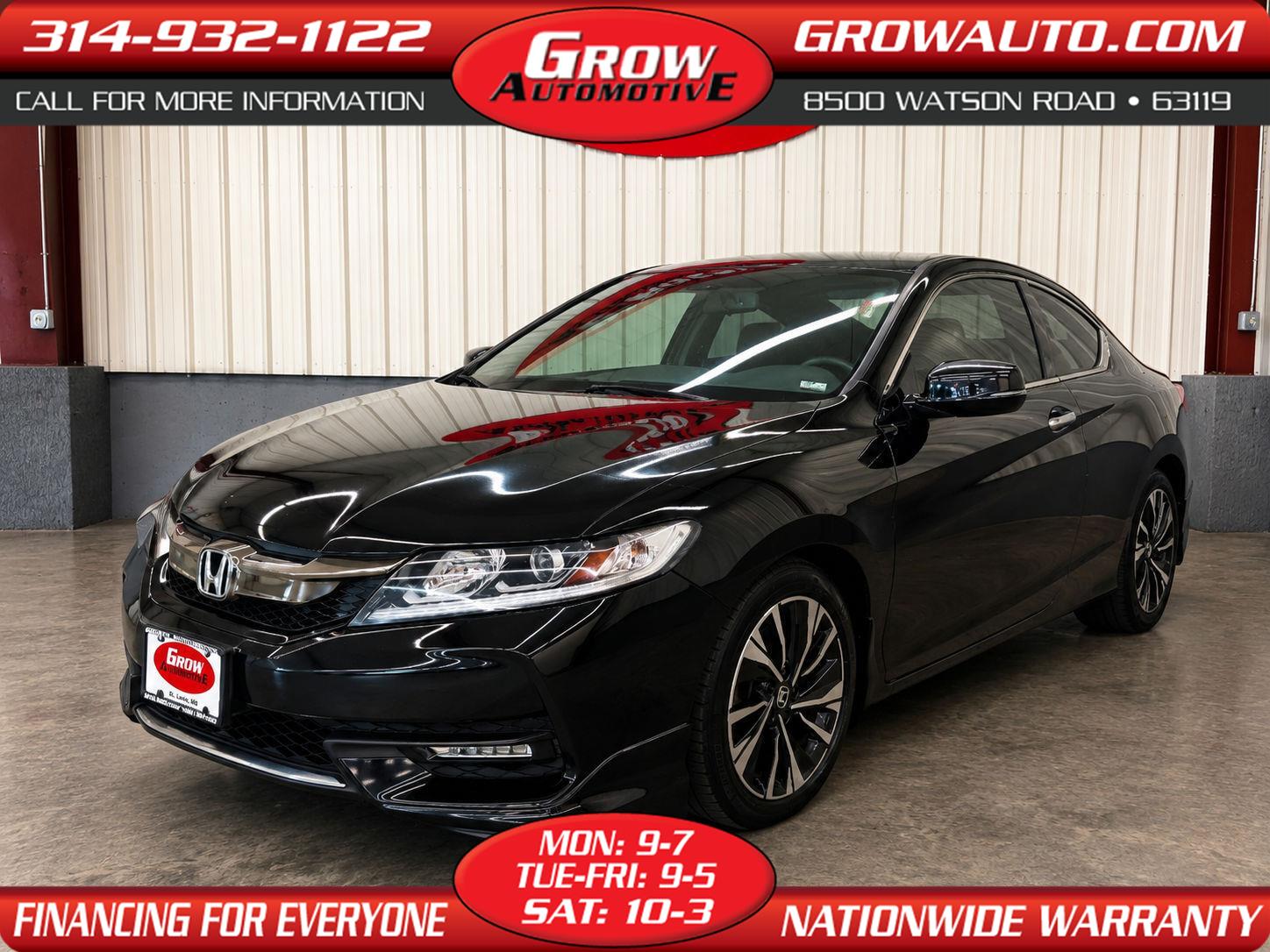 Crystal Black Pearl 2016 Honda Accord Coupe Coupe Front-Wheel Drive Automatic